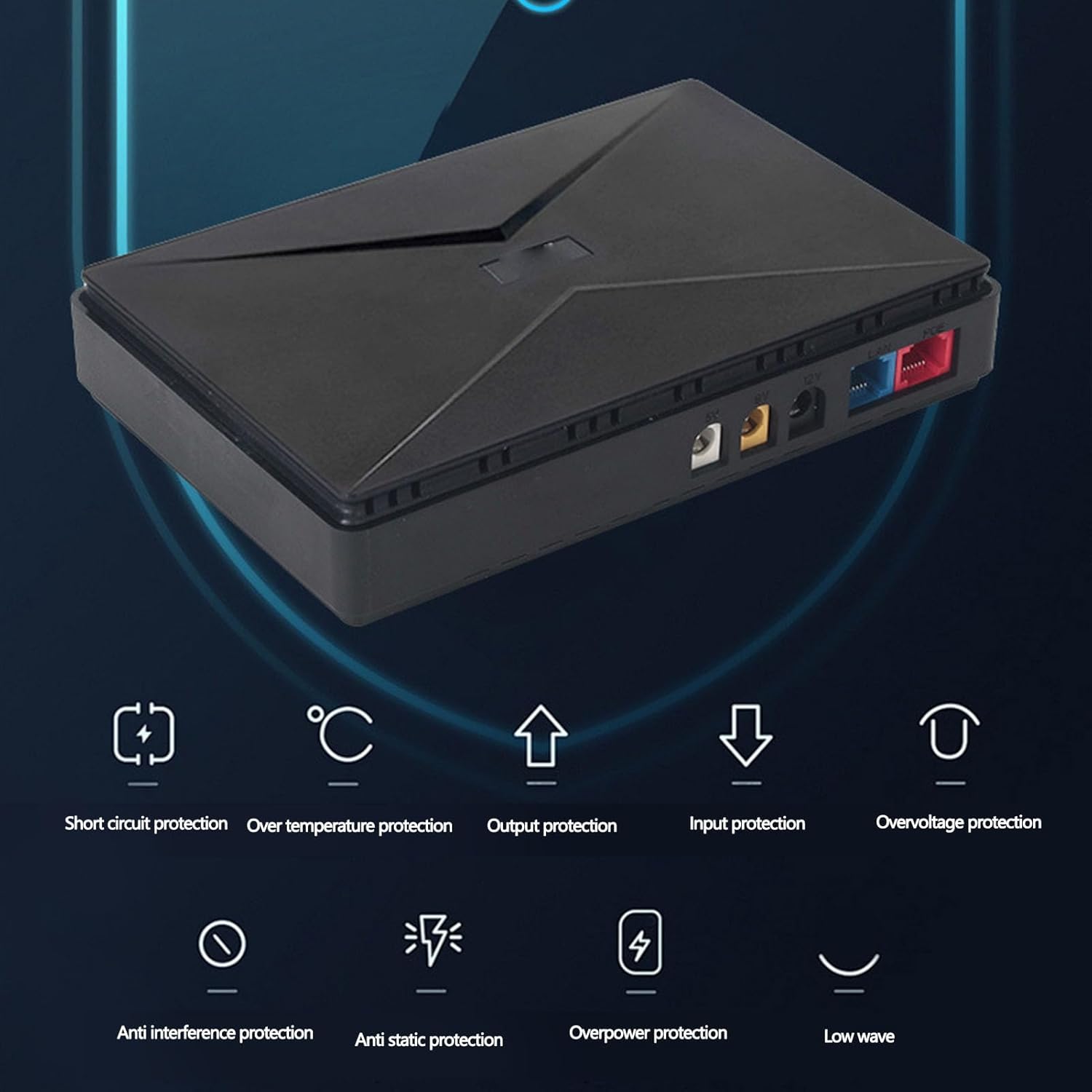 Міні ДБЖ andowl q up900x1 – безперебійник 10000 mah для wi fi роутера, модему, ip камер та led освітлення Міні ДБЖ andowl q up900x1 – безперебійник 10000 mah для wi fi роутера, модему, ip камер та led освітлення